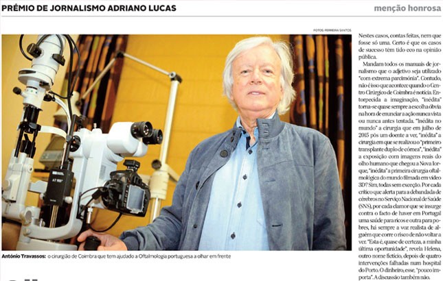 O que tem António Travassos?